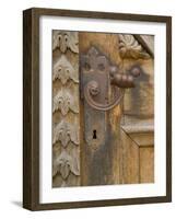 Old Door Handle, Ceske Budejovice, Czech Republic-Russell Young-Framed Photographic Print