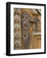 Old Door Handle, Ceske Budejovice, Czech Republic-Russell Young-Framed Photographic Print