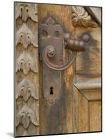 Old Door Handle, Ceske Budejovice, Czech Republic-Russell Young-Mounted Photographic Print