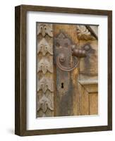 Old Door Handle, Ceske Budejovice, Czech Republic-Russell Young-Framed Photographic Print