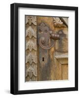 Old Door Handle, Ceske Budejovice, Czech Republic-Russell Young-Framed Photographic Print