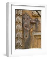 Old Door Handle, Ceske Budejovice, Czech Republic-Russell Young-Framed Photographic Print