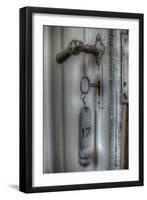 Old Door Handle with Key-Nathan Wright-Framed Photographic Print