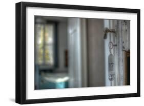 Old Door Handle with Key-Nathan Wright-Framed Photographic Print