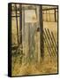 Old Door in Homestead Fence, Montana, USA-Nancy Rotenberg-Framed Stretched Canvas