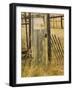 Old Door in Homestead Fence, Montana, USA-Nancy Rotenberg-Framed Photographic Print