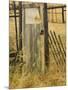 Old Door in Homestead Fence, Montana, USA-Nancy Rotenberg-Mounted Photographic Print