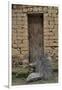 Old Doorway, Traditional Village of Xingping with Broom in Front-Darrell Gulin-Framed Photographic Print