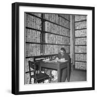 Old Drachmas Being Stored in the Basement of the Bank of Greece-Dmitri Kessel-Framed Photographic Print