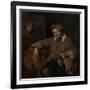 Old Drinker-Gabriel Metsu-Framed Art Print