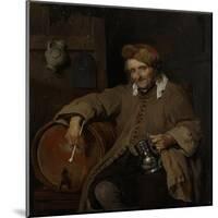 Old Drinker-Gabriel Metsu-Mounted Art Print