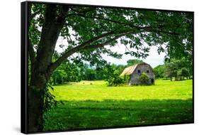 Old Dutch Barn-Alan Hausenflock-Framed Stretched Canvas
