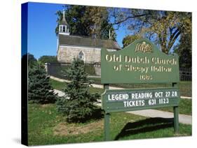 Old Dutch Church Dating from 1685, Sleepy Hollow, New York State, USA-Nedra Westwater-Stretched Canvas