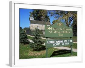 Old Dutch Church Dating from 1685, Sleepy Hollow, New York State, USA-Nedra Westwater-Framed Photographic Print