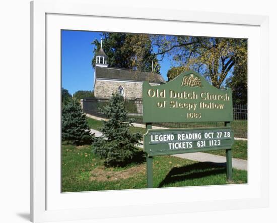 Old Dutch Church Dating from 1685, Sleepy Hollow, New York State, USA-Nedra Westwater-Framed Photographic Print