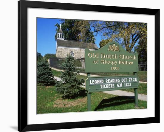 Old Dutch Church Dating from 1685, Sleepy Hollow, New York State, USA-Nedra Westwater-Framed Photographic Print