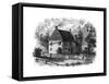 Old Dutch House, Long Island, New York, 18th Century-null-Framed Stretched Canvas