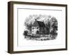 Old Dutch House, Long Island, New York, 18th Century-null-Framed Giclee Print