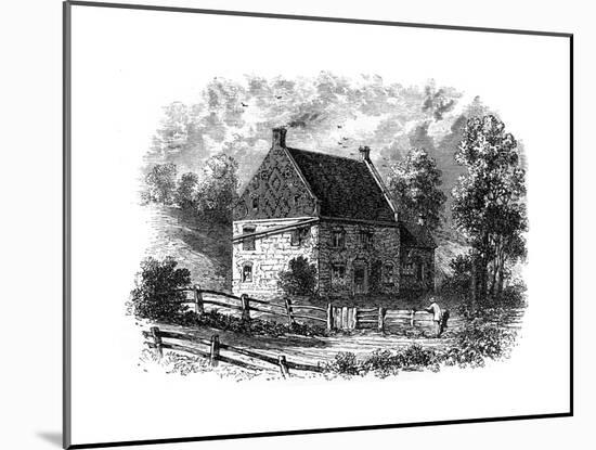Old Dutch House, Long Island, New York, 18th Century-null-Mounted Giclee Print