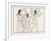 Old Egyptian Musicians, Egypt, 1879-null-Framed Giclee Print