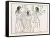 Old Egyptian Musicians, Egypt, 1879-null-Framed Stretched Canvas