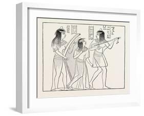 Old Egyptian Musicians, Egypt, 1879-null-Framed Giclee Print