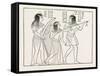 Old Egyptian Musicians, Egypt, 1879-null-Framed Stretched Canvas