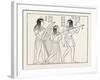 Old Egyptian Musicians, Egypt, 1879-null-Framed Giclee Print