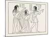 Old Egyptian Musicians, Egypt, 1879-null-Mounted Giclee Print