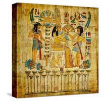 Old Egyptian Papyrus-Maugli-l-Stretched Canvas