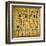 Old Egyptian Papyrus-Maugli-l-Framed Art Print