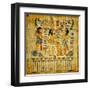 Old Egyptian Papyrus-Maugli-l-Framed Art Print