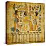 Old Egyptian Papyrus-Maugli-l-Stretched Canvas