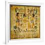 Old Egyptian Papyrus-Maugli-l-Framed Art Print