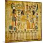 Old Egyptian Papyrus-Maugli-l-Mounted Art Print