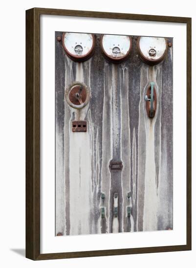 Old Electrical Panel II-Kathy Mahan-Framed Photographic Print