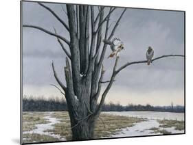 Old Elm and Redtails-Wilhelm Goebel-Mounted Giclee Print