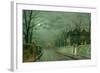 Old English House, Moonlight after Rain, 1883-Grimshaw-Framed Giclee Print