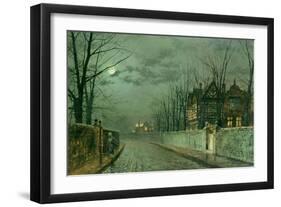 Old English House, Moonlight after Rain, 1883-Grimshaw-Framed Giclee Print