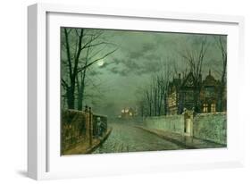 Old English House, Moonlight after Rain, 1883-Grimshaw-Framed Giclee Print