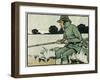 Old English Sports and Games: Angling, 1901-Cecil Aldin-Framed Giclee Print
