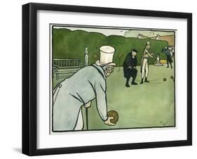 Old English Sports and Games: Bowls, 1901-Cecil Aldin-Framed Giclee Print