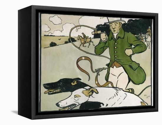 Old English Sports and Games: Coursing, 1901-Cecil Aldin-Framed Stretched Canvas