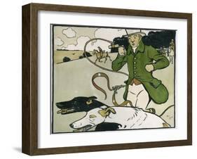 Old English Sports and Games: Coursing, 1901-Cecil Aldin-Framed Giclee Print