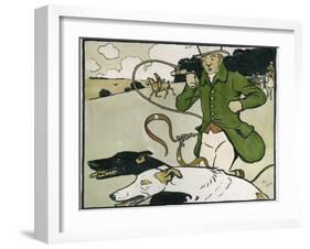 Old English Sports and Games: Coursing, 1901-Cecil Aldin-Framed Giclee Print