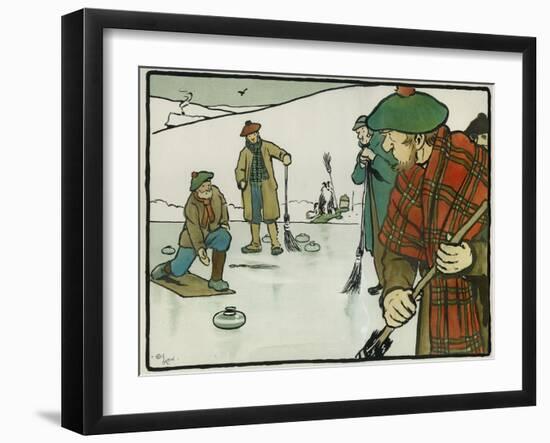 Old English Sports and Games: Curling, 1901-Cecil Aldin-Framed Giclee Print