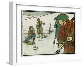 Old English Sports and Games: Curling, 1901-Cecil Aldin-Framed Giclee Print