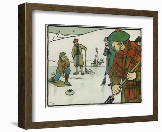 Old English Sports and Games: Curling, 1901-Cecil Aldin-Framed Giclee Print