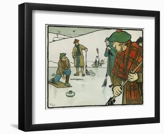 Old English Sports and Games: Curling, 1901-Cecil Aldin-Framed Giclee Print