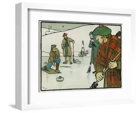 Old English Sports and Games: Curling, 1901-Cecil Aldin-Framed Giclee Print